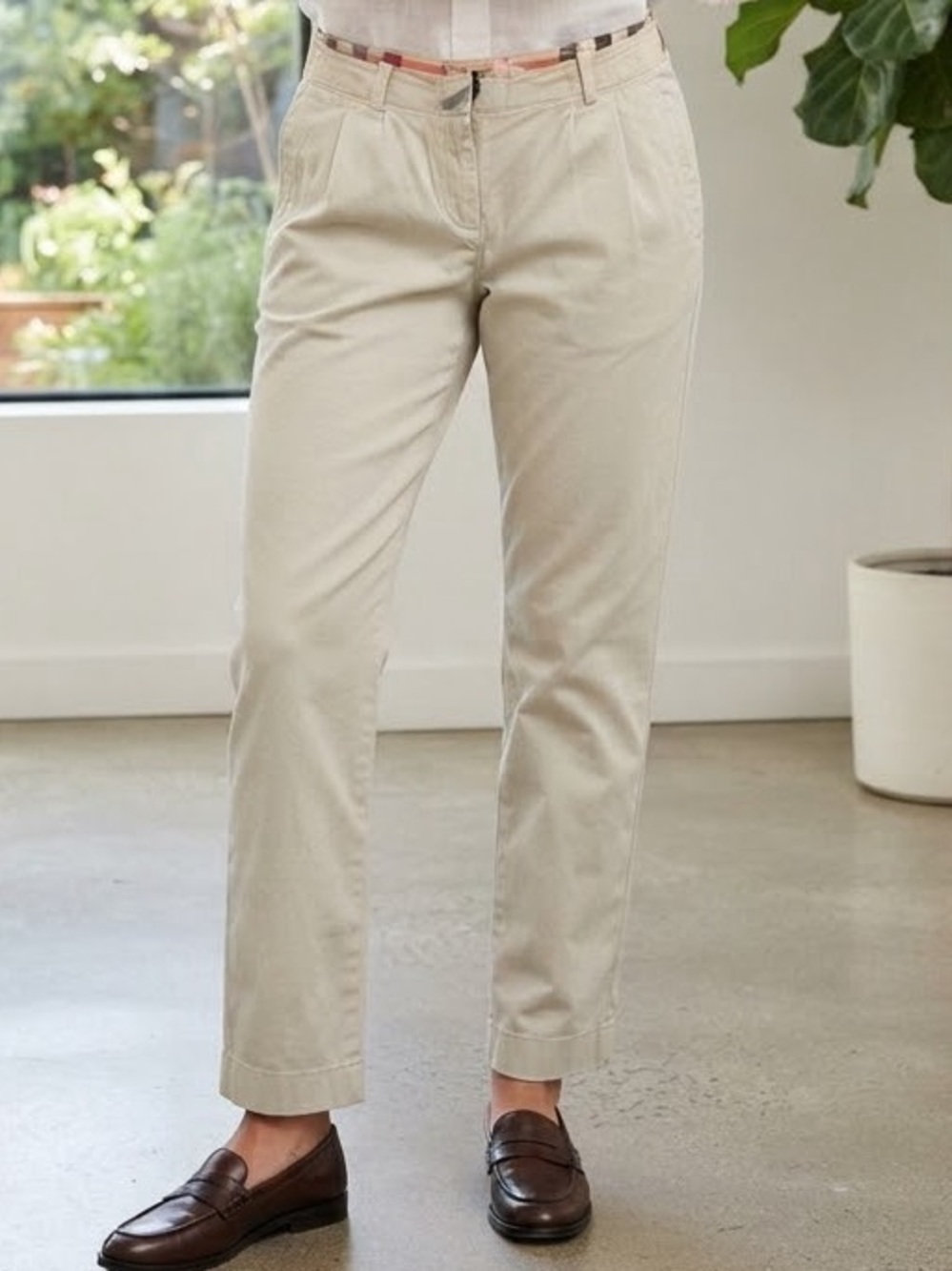 BURBERRY BRIT Women Khaki Chino Pants
